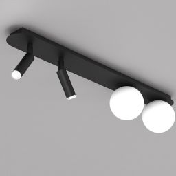 Milagro Sirio lampa podsufitowa 4x25W czarny/biały MLP8406