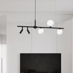 Milagro Reflex lampa wisząca 5x25W czarny/biały MLP8408