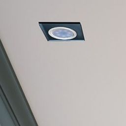 Milagro lampa do zabudowy 1x50W czarna EKOS271