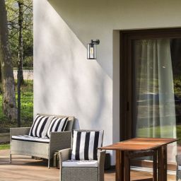 Rabalux Dubrovnik kinkiet zewnętrzny 1x40W czarny mat 7238