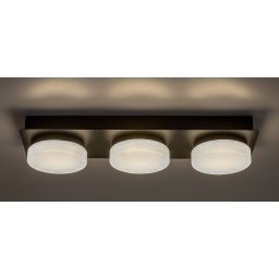 Rabalux Attichus lampa podsufitowa 3x6W LED czarny mat/biały 75003