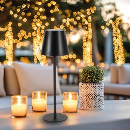 Milagro Virgin lampa biurkowa 1x3 W czarna EK1704