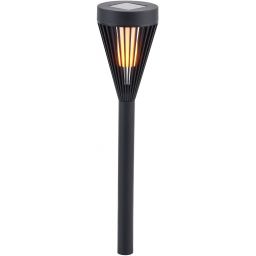 Milagro Flame lampa solarna stojąca 1x0,06 W czarny EKO1450