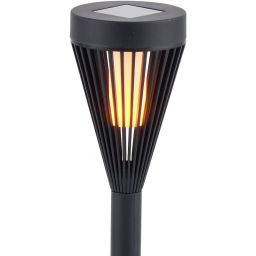 Milagro Flame lampa solarna stojąca 1x0,06 W czarny EKO1450