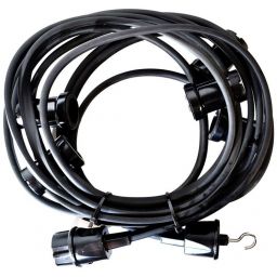 Milagro girlanda zewnętrzna 5x10 W czarna EKO1588