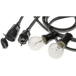 Milagro girlanda zewnętrzna 15x10 W czarna EKO1892