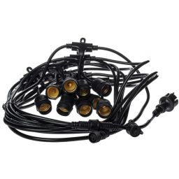 Milagro girlanda zewnętrzna 15x10 W czarna EKO6932