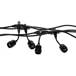 Milagro girlanda zewnętrzna 15x10 W czarna EKO6932