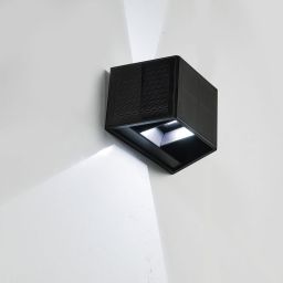 Milagro Wings kinkiet zewnętrzny 1x2W czarny EKO9098