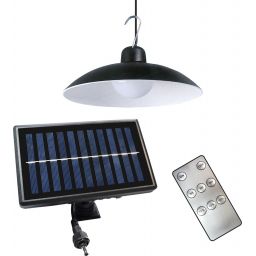 Milagro Saturn lampa solarna wisząca 1x6 W czarny EKO9150