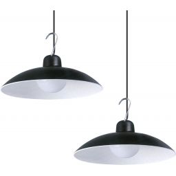 Milagro Saturn lampa solarna wisząca 2x12 W czarny EKO9151