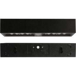 Milagro Brick kinkiet solarny 1x6 W czarny EKO9181