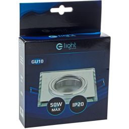 Milagro lampa do zabudowy 1x50W srebrna EKOS270