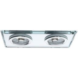 Milagro lampa do zabudowy 2x50W srebrna EKOS919