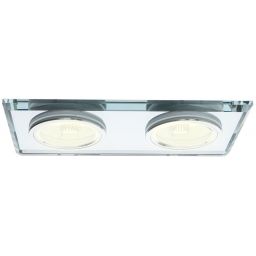 Milagro lampa do zabudowy 2x50W srebrna EKOS919