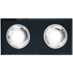 Milagro lampa do zabudowy 2x50W czarna EKOS926