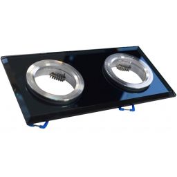 Milagro lampa do zabudowy 2x50W czarna EKOS926