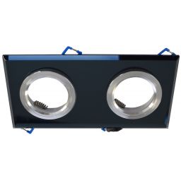 Milagro lampa do zabudowy 2x50W czarna EKOS926