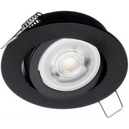 Milagro lampa do zabudowy 1x50W czarna EKZ343