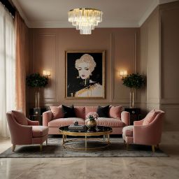 Milagro Milano lampa podsufitowa 9x40 W złota-kryształ ML1024