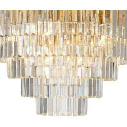 Milagro Milano lampa podsufitowa 12x40 W złota-kryształ ML1025