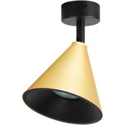 Milagro Cone lampa podsufitowa 1x10 W czarna-złota ML1120