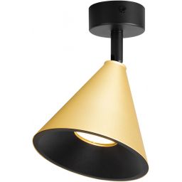 Milagro Cone lampa podsufitowa 1x10 W czarna-złota ML1120