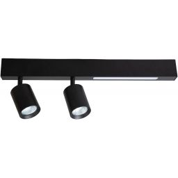 Milagro Magnet lampa podsufitowa 2x5 W czarna ML1132