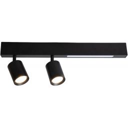 Milagro Magnet lampa podsufitowa 2x5 W czarna ML1132