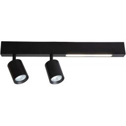 Milagro Magnet lampa podsufitowa 2x5 W czarna ML1132