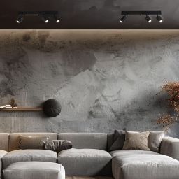 Milagro Magnet lampa podsufitowa 3x5 W czarna ML1134