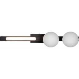 Milagro Magnet lampa podsufitowa 2x13 W czarna ML1138