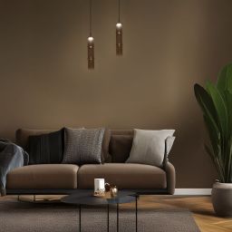 Milagro Bato lampa wisząca 1x4 W czarna-brązowa ML1395