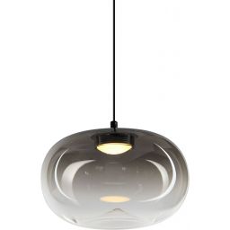 Milagro Vaso lampa wisząca 1x4 W czarna-przydymiona ML1397