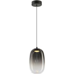 Milagro Vaso lampa wisząca 1x4 W czarna-przydymiona ML1403