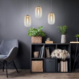 Milagro Vaso lampa wisząca 1x4 W złota-bursztynowa ML1405