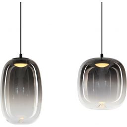 Milagro Vaso lampa wisząca 4x15 W czarna-przydymiona ML1407