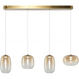 Milagro Vaso lampa wisząca 4x15 W złota-bursztynowa ML1408