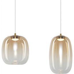 Milagro Vaso lampa wisząca 4x15 W złota-bursztynowa ML1408