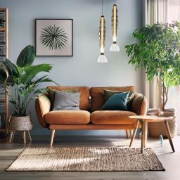 Milagro Lucco lampa wisząca 1x18 W przydymiona-bursztynowa ML1415