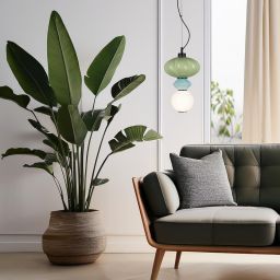 Milagro Ascoli lampa wisząca 1x8 W biała-zielona-niebieska ML1419