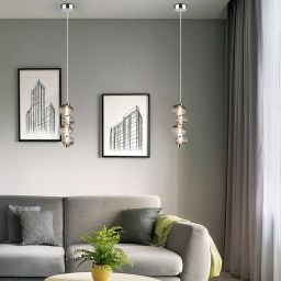 Milagro Bolla lampa wisząca 1x17 W przydymiona ML1423