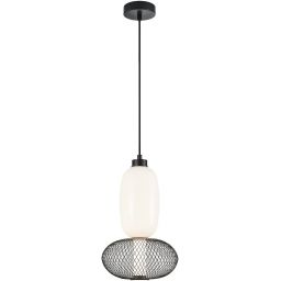 Milagro Arame lampa wisząca 1x15 W biała-czarna ML1432