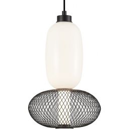 Milagro Arame lampa wisząca 1x15 W biała-czarna ML1432