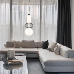 Milagro Arame lampa wisząca 1x23 W biała-czarna ML1433