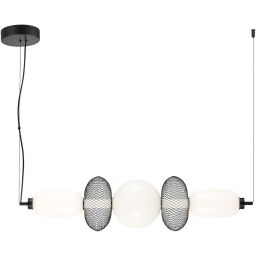 Milagro Arame lampa wisząca 1x32 W biała-czarna ML1434