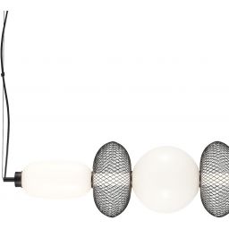 Milagro Arame lampa wisząca 1x32 W biała-czarna ML1434