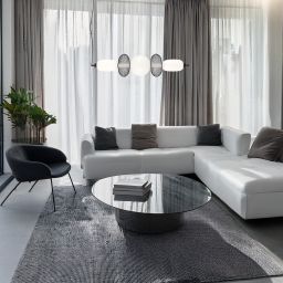 Milagro Arame lampa wisząca 1x32 W biała-czarna ML1434