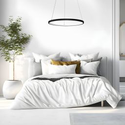 Milagro Hoop lampa wisząca 1x27 W czarna ML1541