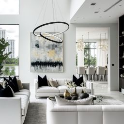 Milagro Hoop lampa wisząca 1x51 W czarna ML1542